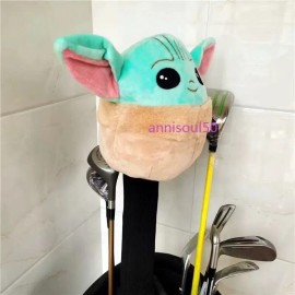 Unbranded Cute Mandalorian Baby Yoda Golf Driver Club Plush Protector Case Head Cover Cute