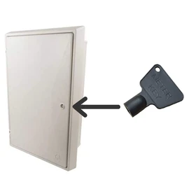 Gas Meter Box Key [4 Pack] - Triangle Key - Electric Box Key - Utility Box Key - Black Plastic Key
