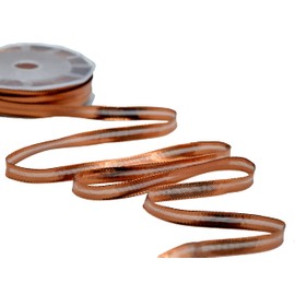 Furlanis - Piattina Lurex with Copper, Decorative Ribbon for Packaging, Sugared Almond Boxes, Italian Fabric - Copper, 10 mm x 20 m