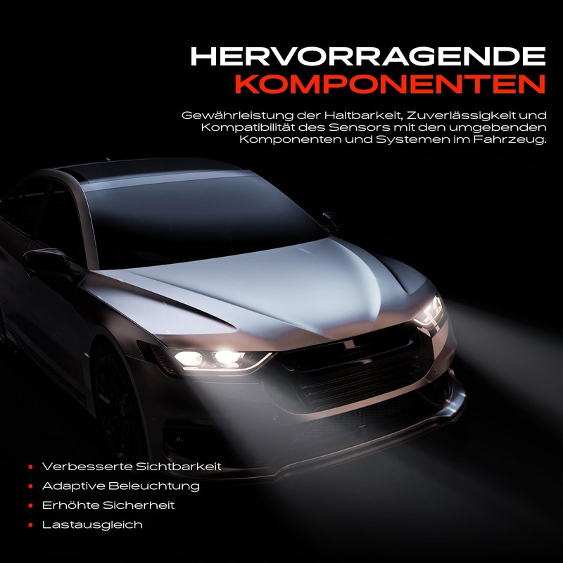 Frankberg 2 x Level Sensor Air Suspension Xenon Rear for
