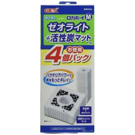 Gex GEX Loca Boy Zeolite & Activated Carbon Mat, 4 Pieces, M