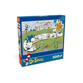 Ceaco - Oh, the Places You'll Go! - Dr. Seuss - 300 Piece Oversized Jigsaw Puzzle - Large Puzzle Pieces with Bonus Poster - Colorful Puzzle for Adults and Teens Ages 14+