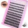 Lash Clusters 100PCS Cluster Lashes Wispy Fluffy D Curl Super