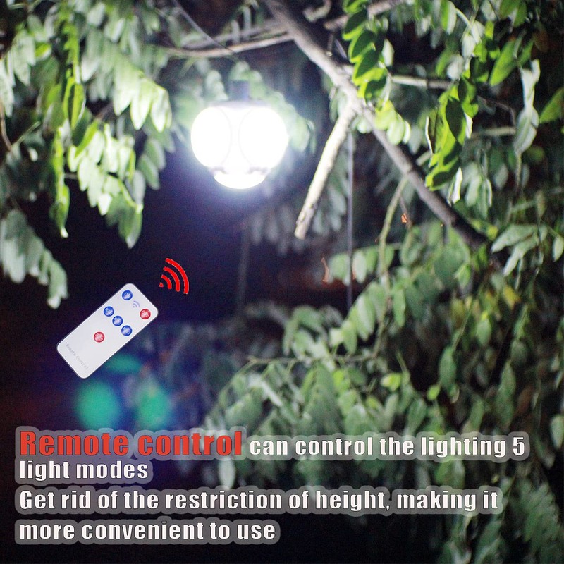 4000mah Folding Solar Lamp with Remote Control Camping Lantern Tent
