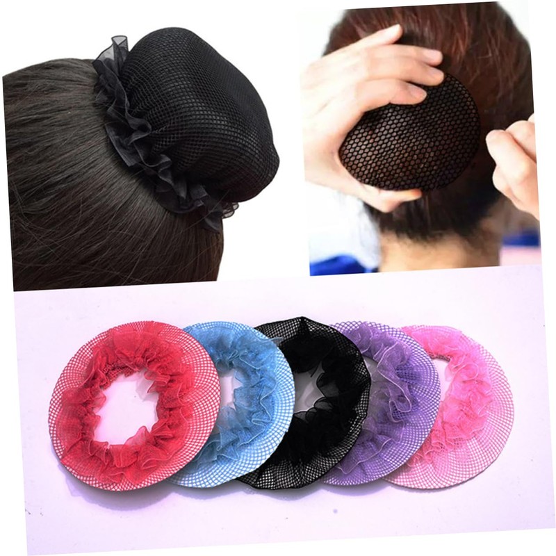 BESTYASH 10 piezas Elástica para Moños Invisible para Cabello de