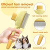 Self-Cleaning Flea Comb | One-Click Release Pet Grooming Brush for