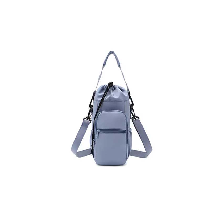 Water Bottle Carrier Bag for Travel – Insulated Nylon Crossbody