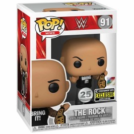 Funko WWE The Rock with Championship Belt Pop! Vinyl Figure - Entertainment Earth