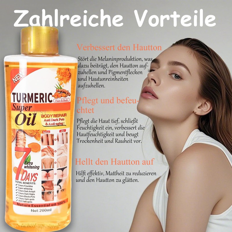 Soleneva Body Oil, Turmeric Body Oil