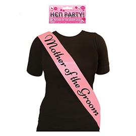 Hen Party Superstore Mother Of The Groom Sash Pink With Black Writing