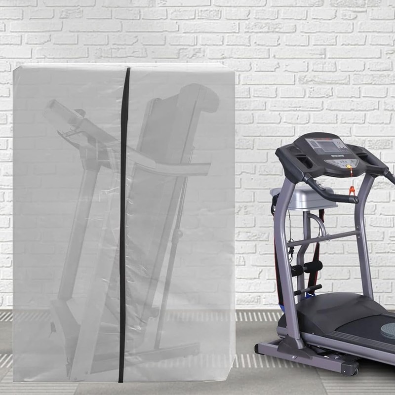 Enwye Foldable Silver Treadmill Cover Dustproof Running Machine Protective Fitness