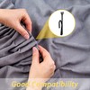 70 Pieces Slip on Drapery Hooks Metal Curtain Hooks Slip
