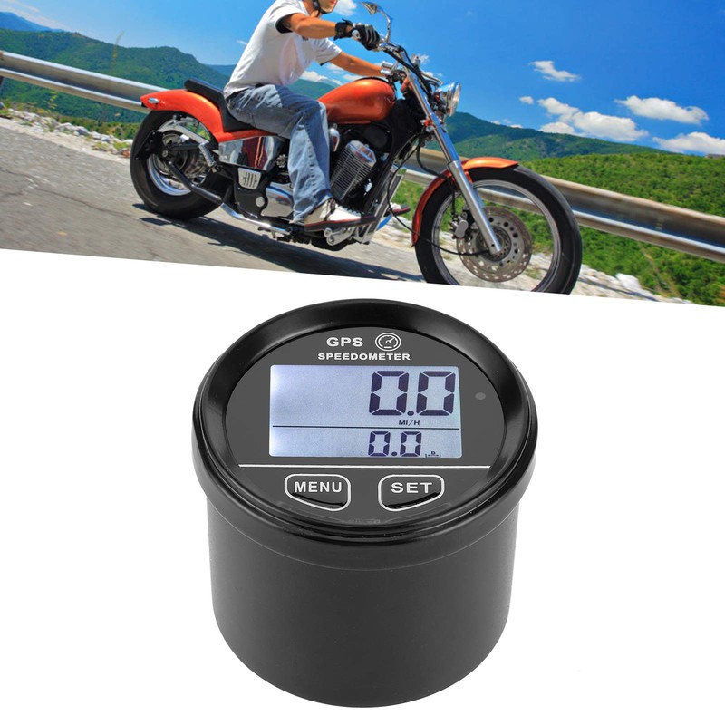 GPS Speedometer, 2.36" DC1024V GPS Speedometer Odometer LCD Digital Gauge