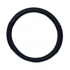 CPR NEW Black Massage w/ Square Texture Universal Steering Wheel Cover 14.5"-15"