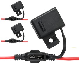 GLOSO Inline Fuse Holder Black Blade Circuit Breaker Holder Automotive ATC/ATO Waterproof 3 pack for E39/E37