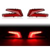 SAUTVS LED Taillights for Can Am X3, Red Rear Brake