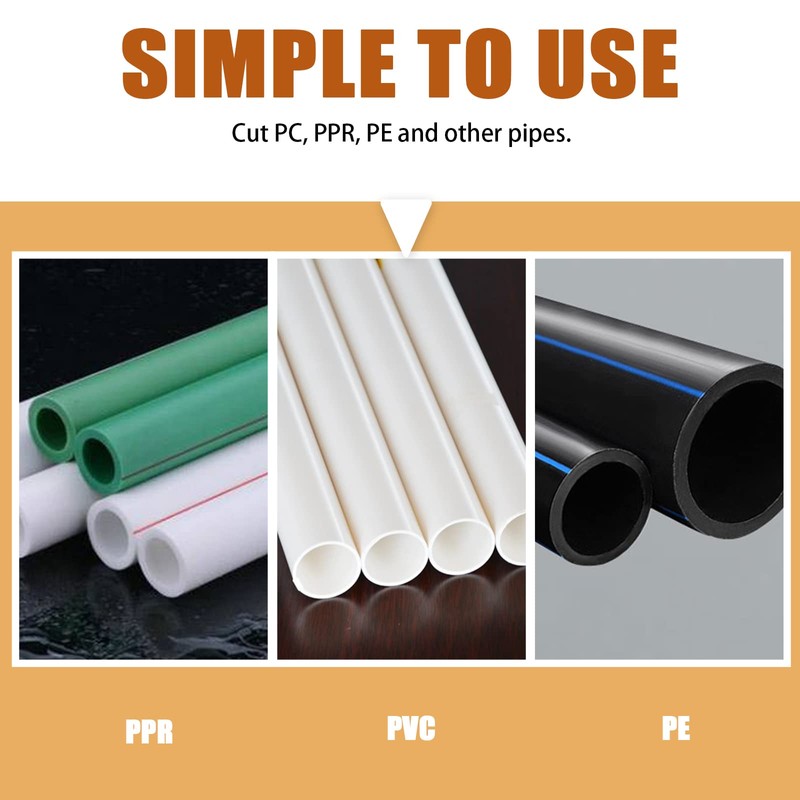 Tanstic 2Pcs Ratchet PVC Pipe Cutter Tool and PEX Straight