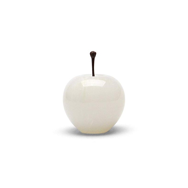 Marble Apple Small Marble Apple Small White Interior Marble Paperweight
