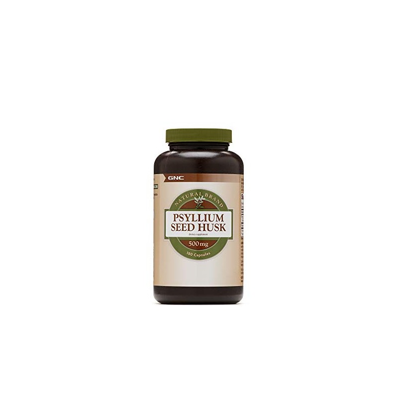 GNC Natural Brand Psyllium Seed Husk 500mg, Supports Digestive Health,