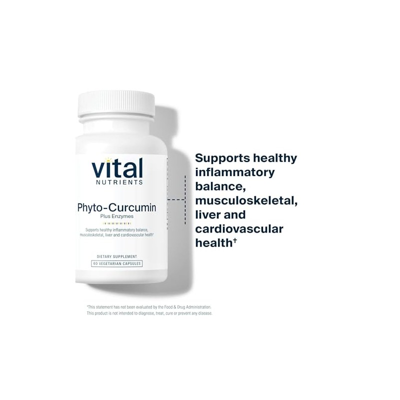 Vital Nutrients Phyto-Curcumin Plus Enzymes – Ayuda a mantener y