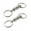 5 Pcs Heavy Duty Dual Key Ring Pull Apart Snap