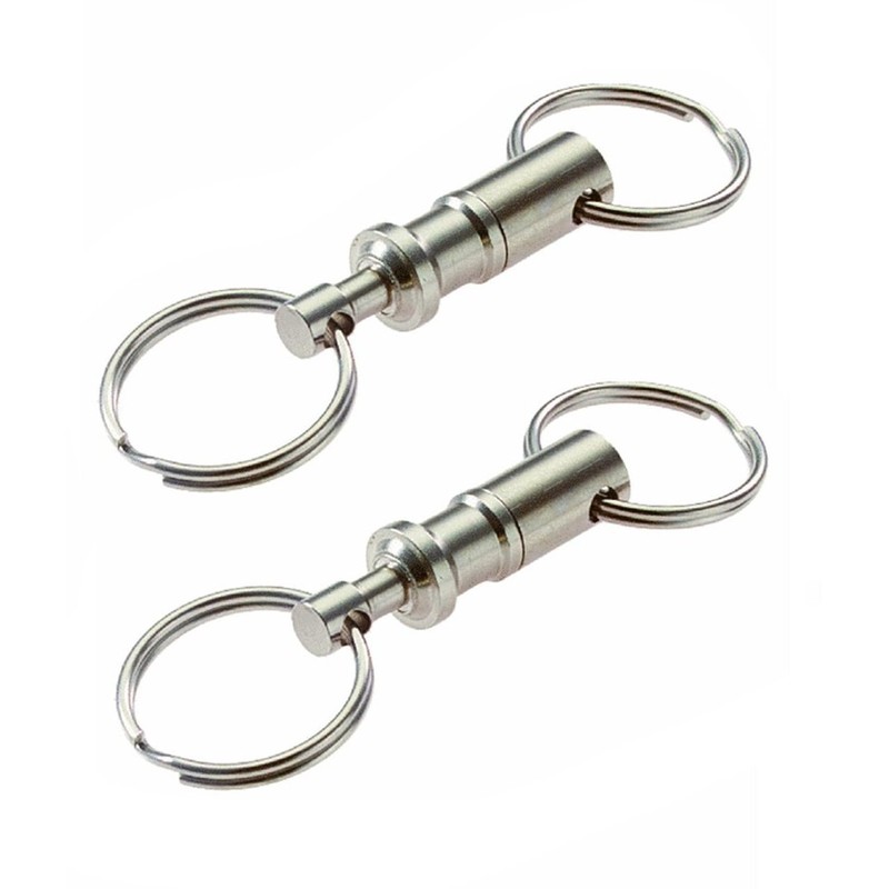 5 Pcs Heavy Duty Dual Key Ring Pull Apart Snap