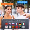 COZOME AI Language Translator Earbuds, 144 Languages & Accents Real