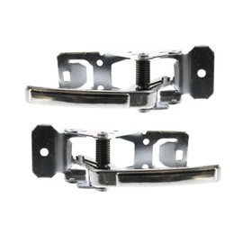 KarParts360 For Oldsmobile Cutlass Ciera 1990-1996 Interior Door Handles Front or Rear, Driver and Passenger Side | Pair | With Chrome Lever | Replacement For GM1353110, GM1352110 | 9736730, 20441649