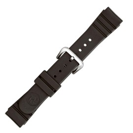 Maruman Urethane Watch Band, Made in Japan, Black, Black, Casual