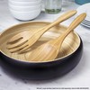 Dehaus® Large stylish bamboo bowl (30 cm).