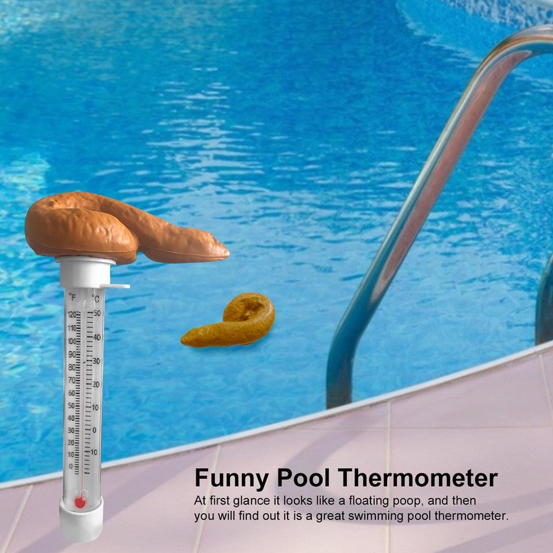 Funny Floating Swimming Pool Thermometer for Pools and Spas and