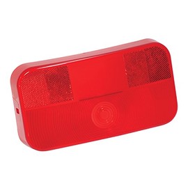 Bargman Pieza de Repuesto Lente de Luz Trasera con Soporte de Licencia, Rojo, Modelo 34-92-708