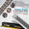 Partsam 2Pcs 17 Inch Amber Led Truck Trailer Light Bar