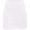 Blevonh - Faldas de tenis para mujer, con bolsillos, Blanco,