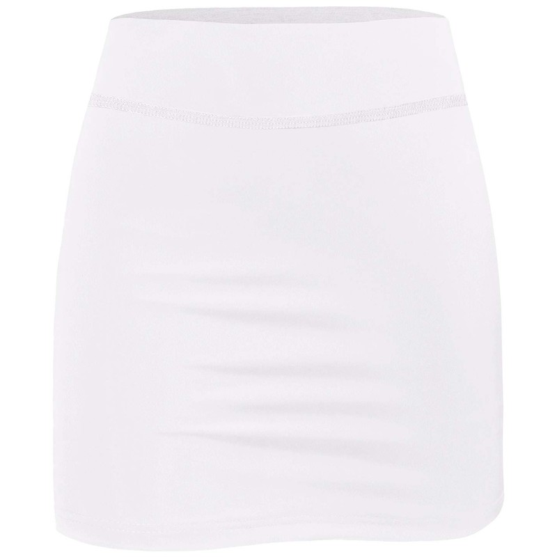Blevonh - Faldas de tenis para mujer, con bolsillos, Blanco,