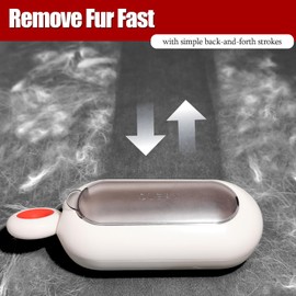 Pet Hair Remover, Self- Cleaning Lint Roller for Cats Dogs Fur, Portable Reusable Washable Pet Hair Removal Tool for Clothes, Car Seat, Carpet, Bedding, Sofa, Couch, White