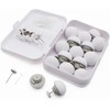 MQUPIN Quilt Fixing Clips,16 Pcs Duvet Cover Clips,Mushroom Round Fixing