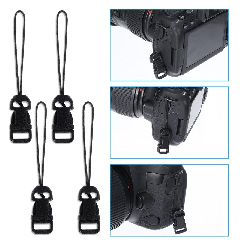 Gtziqa 6 Pack Camera Strap Quick Release Clips, Adjustable Buckle