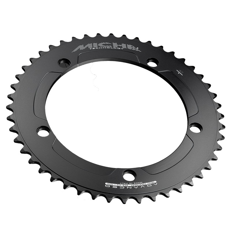 Miche Unisex's Primato Advanced Pista Track Chainring, Black, 52t