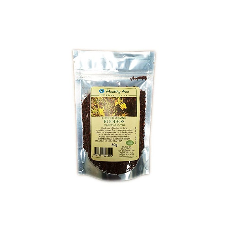 Certified Organic ROOIBOS LEAVES 50g HERBAL TEA Premium ~ Dried