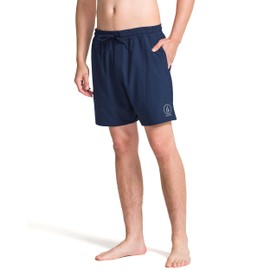 Volcom Men's 17" Swim Surf Trunk Boardshort, Navy Paint, XX-Large