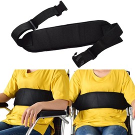 heizi Wheelchair Belt, Safety Belt, Nursing Care Belt, Secure, Fall Prevention, Seat Belt (Black)