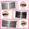 YOONOYA Fox Eye Lash Clusters Wispy Cluster Eyelashes Extensions Manga