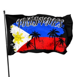 zyatbwi Philippines Flag 3x5 Ft Home Outdoor Indoor Garden Home Decoration Banner