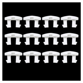 MTQY 12PCS 15.5mm Diameter White Plastic Blinds Bottom Rail Latch Button Blinds Lower Rail Latch Curtain Accessories Horizontal Blinds Track Repair Part