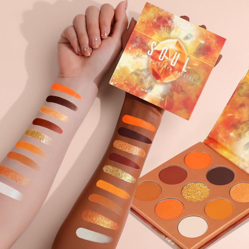 Docolor Eyeshadow Palette Orange Gemstone Make Up Palette Vegan Formula