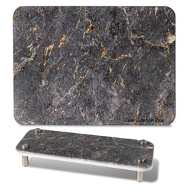 Stone Dish Drying Mat, 2 Piece Set, Water-Absorbent. Stone Drying Mat For Kitchen Counter [Quick Drying] Diatomaceous Earth Dish Drying Mat Contains Large & Small Stone Drying Tray. L11.75" x W15.75"