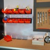 Wallmaster 8-Bin Storage Bins Garage Rack System 2-Tier Orange Tool