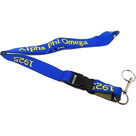 TCEShop Alpha Phi Omega Classic Woven Embroidered Lanyard [Blue] - ID#17846