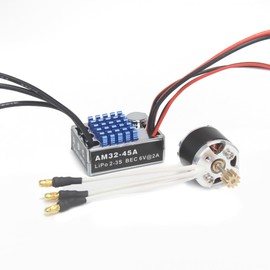 NEEBRC 2322 2600KV Outrunner Brushless Motor AM32 45A ESC for 1/12 RC Cars MN82 MN99S MN168 MN78 Crawler Upgrade Kit Combo Parts